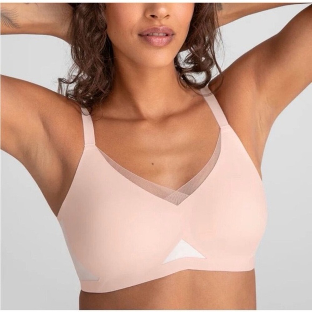 Honeylove Crossover Bra Petal Pink Size -Large 38B/C